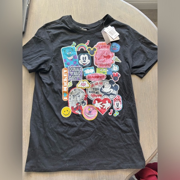 Disney Tops - Disney 100 Adult Unisex Graphic Short Sleeve Crewneck Tee T-Shirt Black NEW NWT